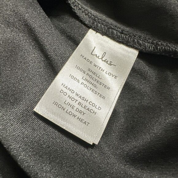 LULU'S SZ S Black For Love Mesh Tulle Tiered Ruffled Maxi Dress NEW Witchy Goth - Picture 13 of 16